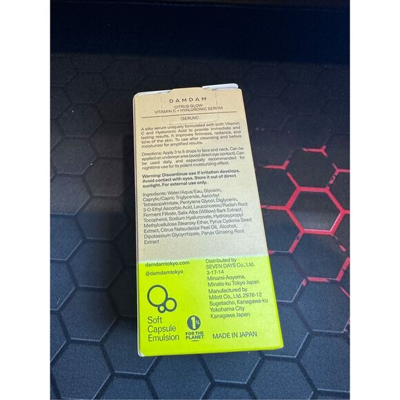 DAMDAM Tokyo Citrus Glow Vitamin C & Hyaluronic Acid Serum 30ml - Picture 3 of 5